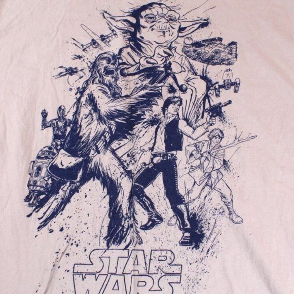 Disneyland Parks Men's XXL Grey Star Wars Graphic Tee Short Sleeve T-Shirt - Picture 2 of 5